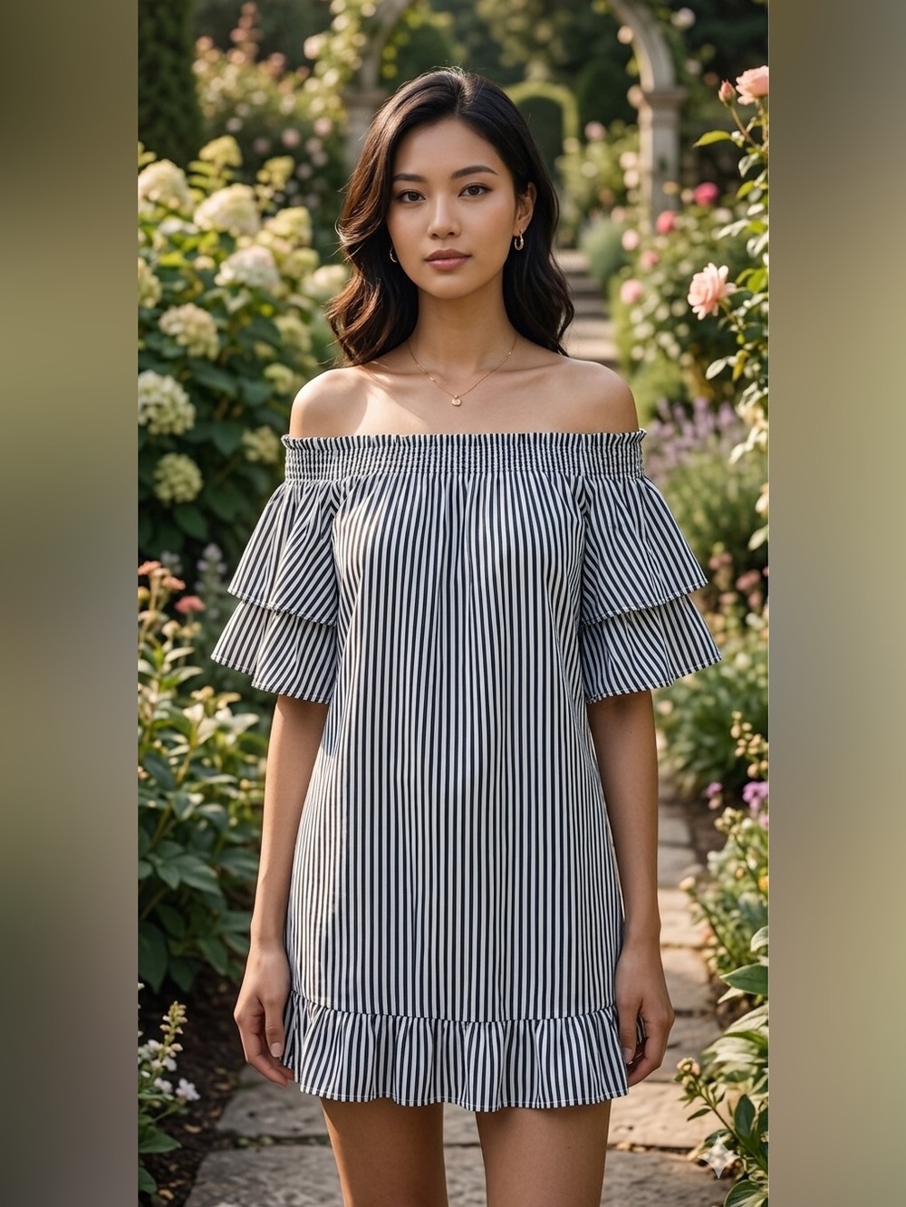 New York company || woman’s off shoulder Dress. Size Medium